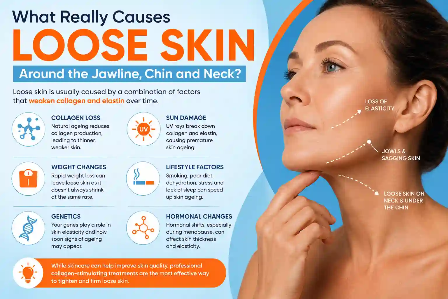 What Really Causes Loose Skin Around the Jawline, Chin and Neck Liverpool?
